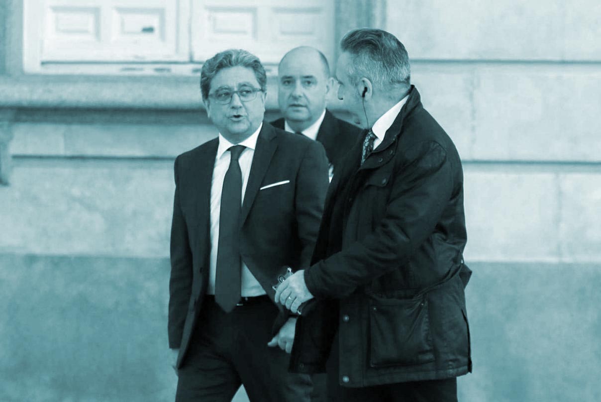 El ex delegado del Gobierno en Cataluña, Enric Millo, a su llegada al Tribunal Supremo.