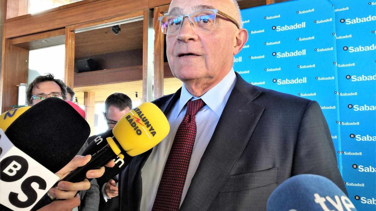 El presidente de Banco Sabadell, Josep Oliu.