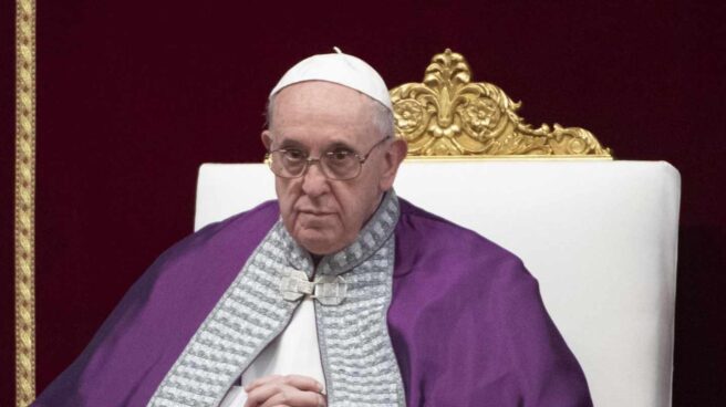 El Papa Francisco, durante una misa en el Vaticano.