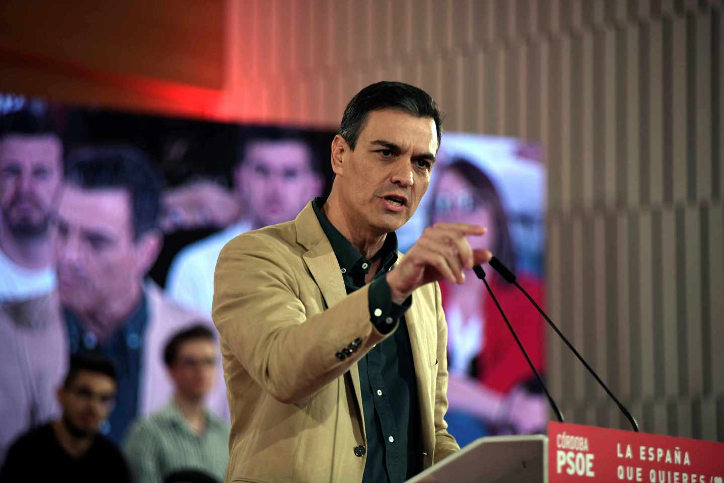 Pedro Sánchez, este sábado en Córdoba.