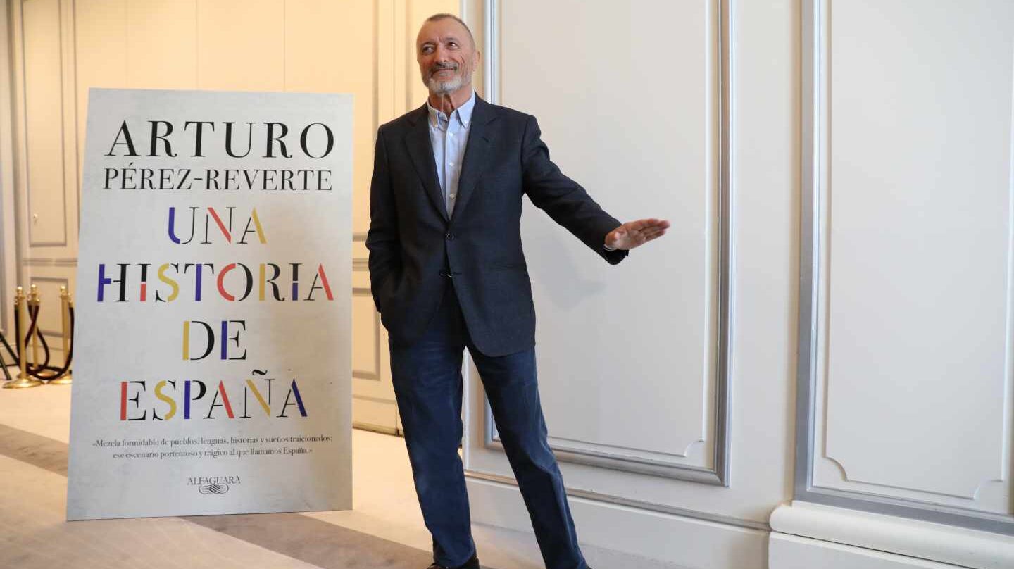Arturo Pérez-Reverte, en la presentación de 'Una historia de España'.