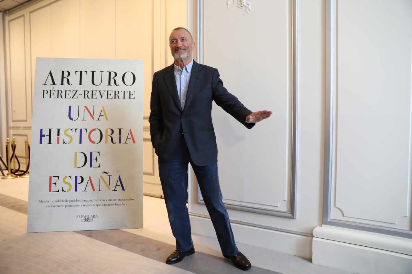 Arturo Pérez-Reverte, en la presentación de 'Una historia de España'.