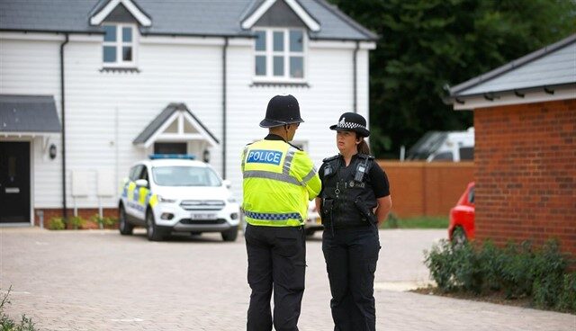 Policía británica.