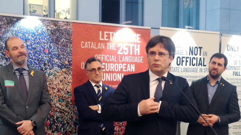 Carles Puigdemont, en la Eurocámara.