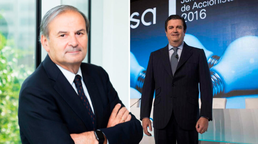 El futuro presidente de Endesa, Juan Sánchez-Calero, y el presidente saliente, Borja Prado.