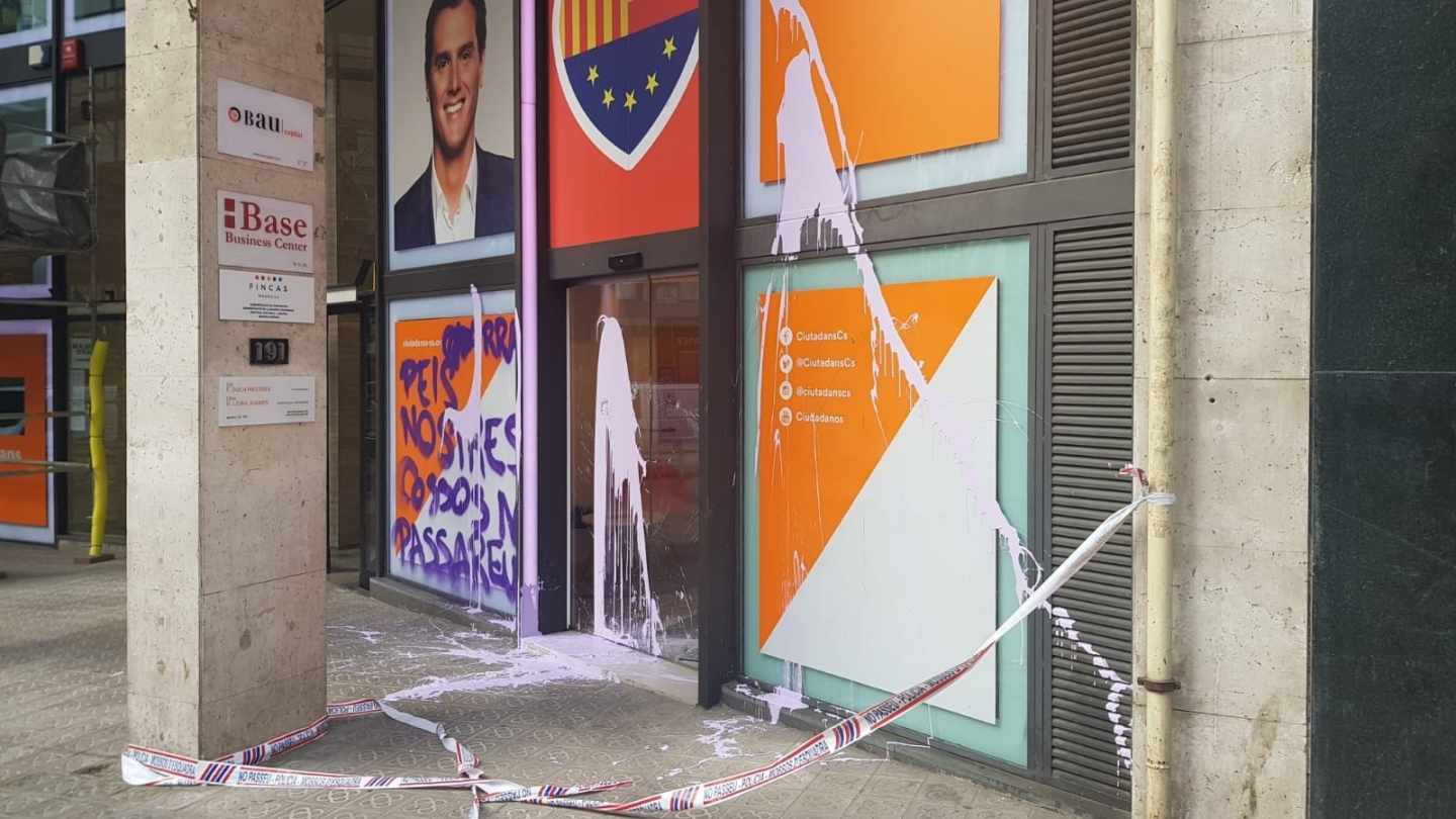 Sede de Ciudadanos en Barcelona.