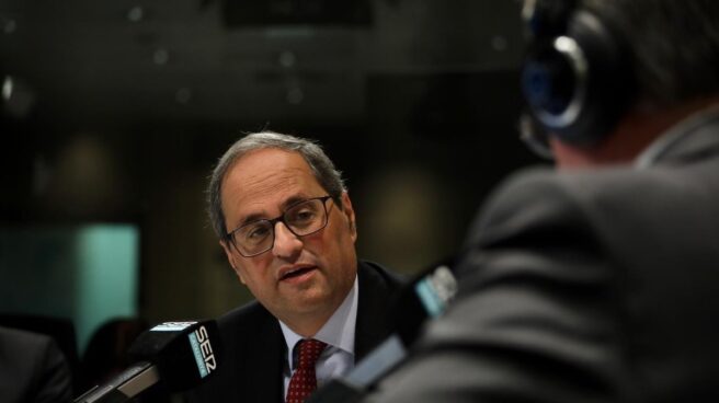 Quim Torra, en una entrevista con la Cadena Ser.