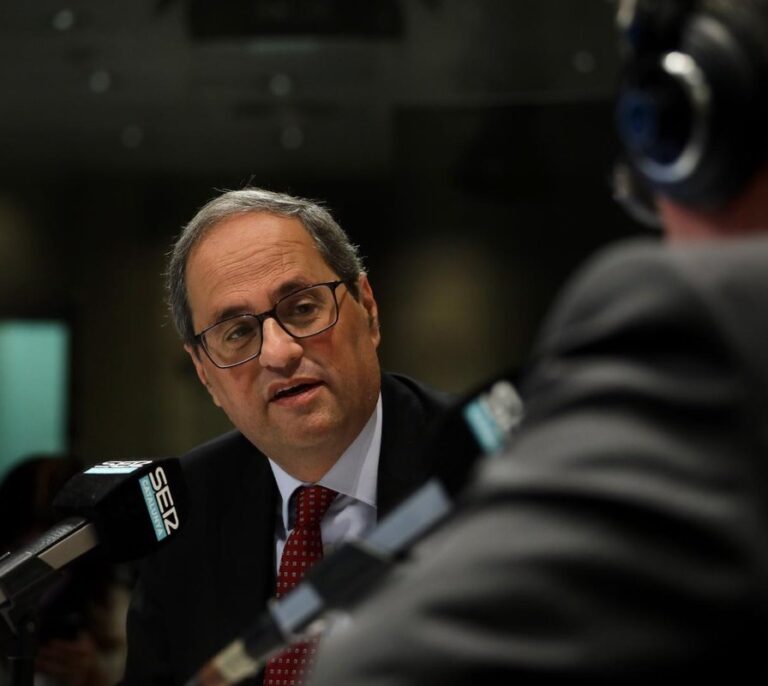 El Supremo dice que la apelación de Torra a la vía eslovena es "disparatada", pero no delictiva