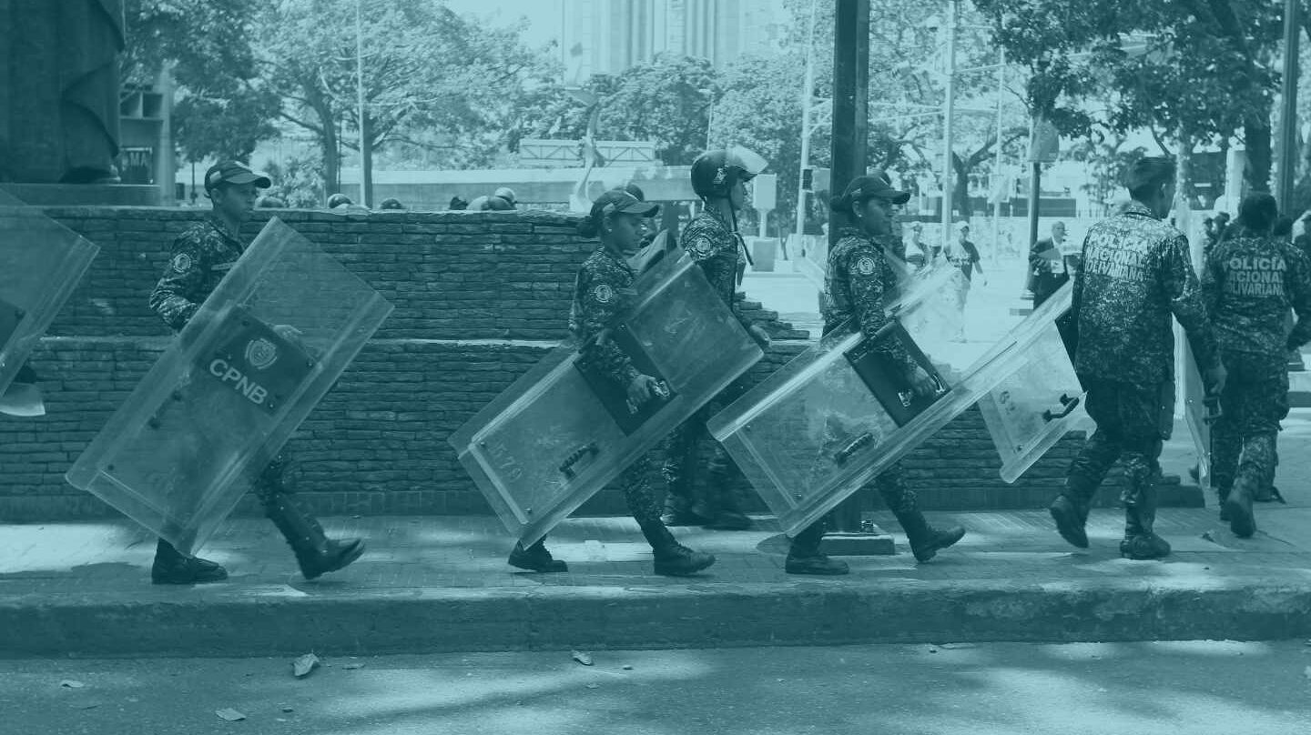 La Policía Nacional Bolivariana (PNB) de Venezuela.