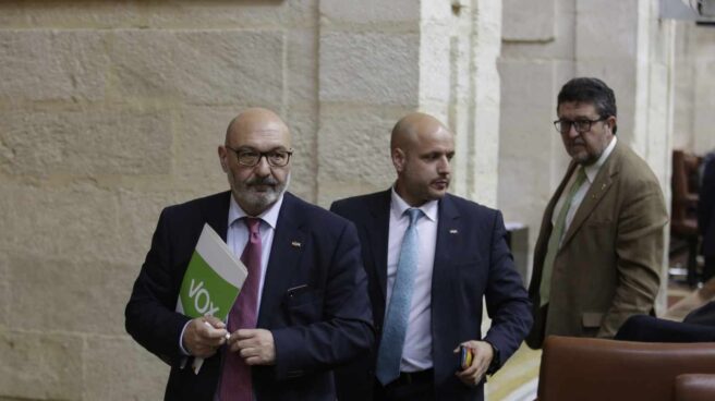 Los diputados de Vox en el Parlamento andaluz.
