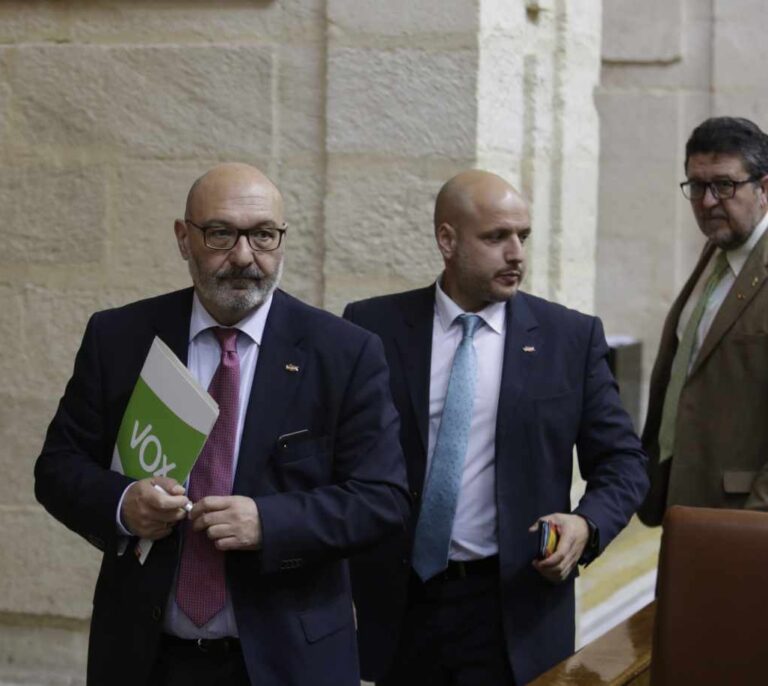 Vox abandona el pleno en las preguntas a Moreno por el "bloqueo" de sus iniciativas