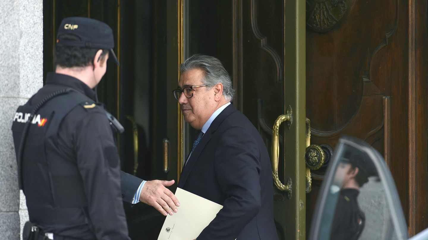 Juan Ignacio Zoido, a su entrada en el Supremo.
