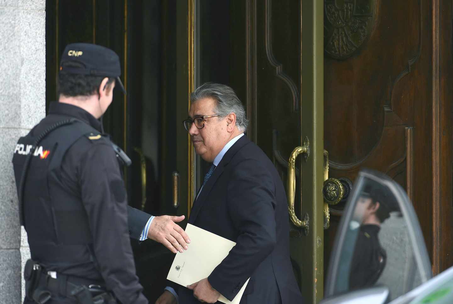 Juan Ignacio Zoido, a su entrada en el Supremo.