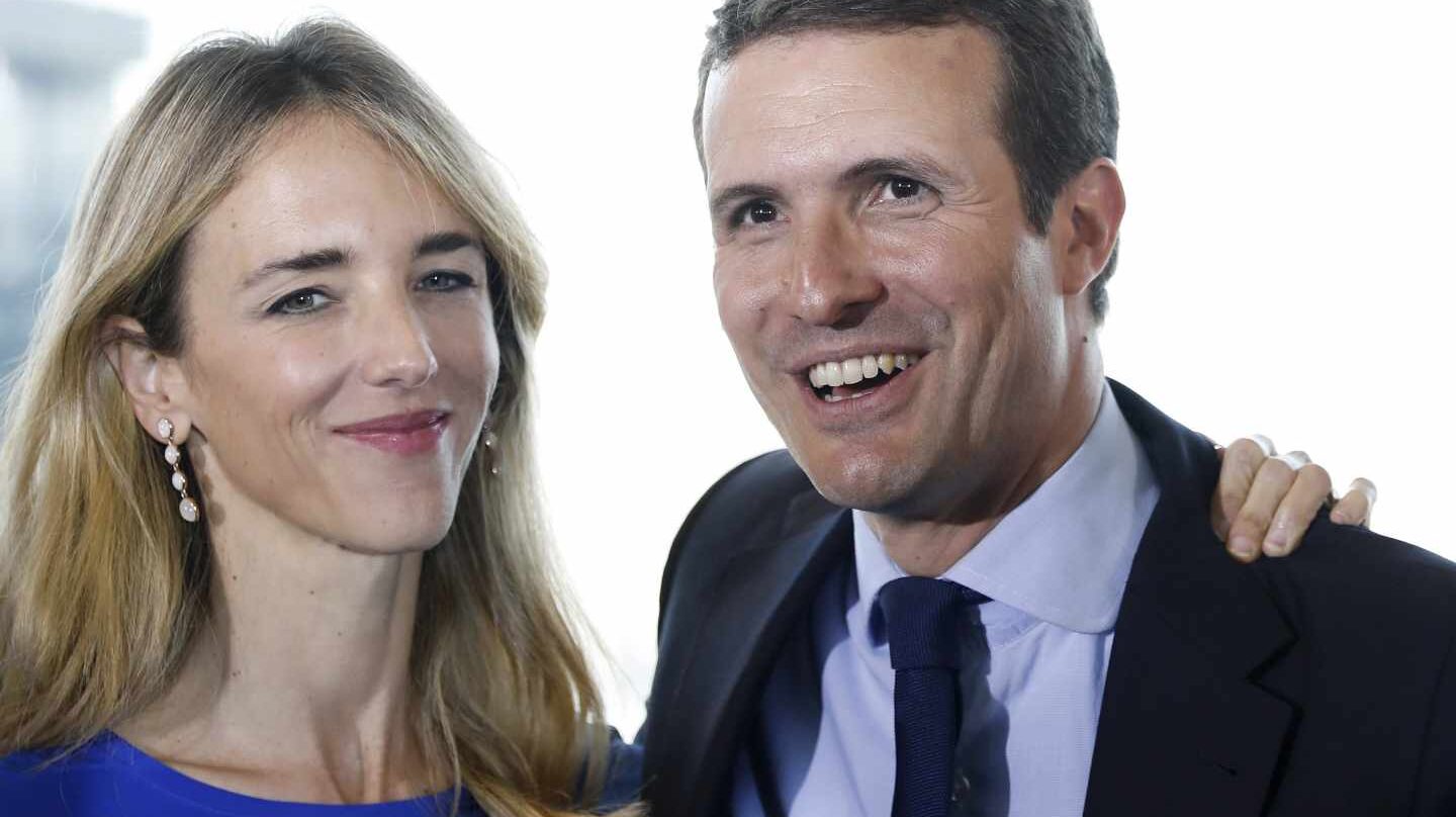 Cayetana Álvarez de Toledo y Pablo Casado, en Barcelona.