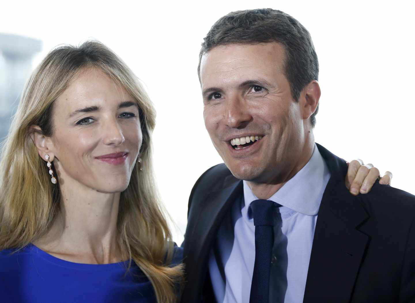 Cayetana Álvarez de Toledo y Pablo Casado, en Barcelona.