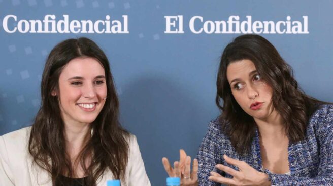 Irene Montero e Inés Arrimadas, en el debate de El Confidencial.