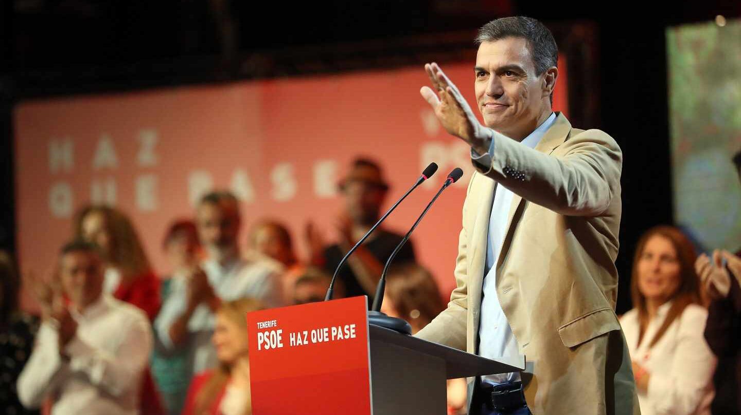 El presidente del Gobierno de España y candidato del PSOE a la reelección, Pedro Sánchez
