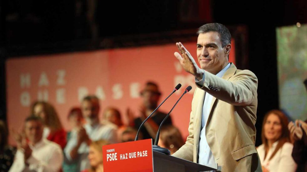 El presidente del Gobierno de España y candidato del PSOE a la reelección, Pedro Sánchez