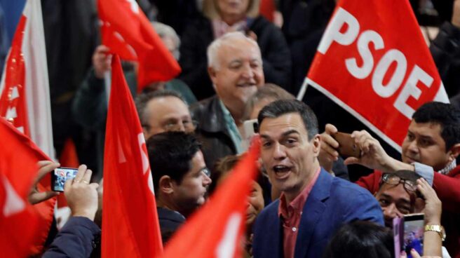 Mitin de Pedro Sánchez en Alicante. Mitin de Pedro Sánchez en Alicante.