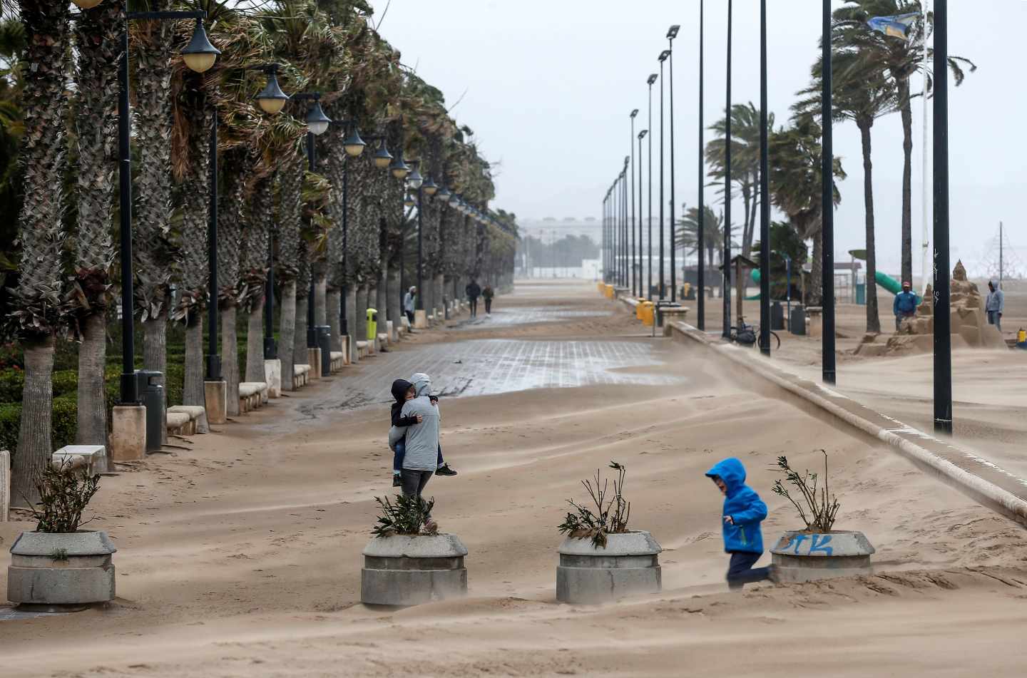 Paseo marítimo de Valencia.