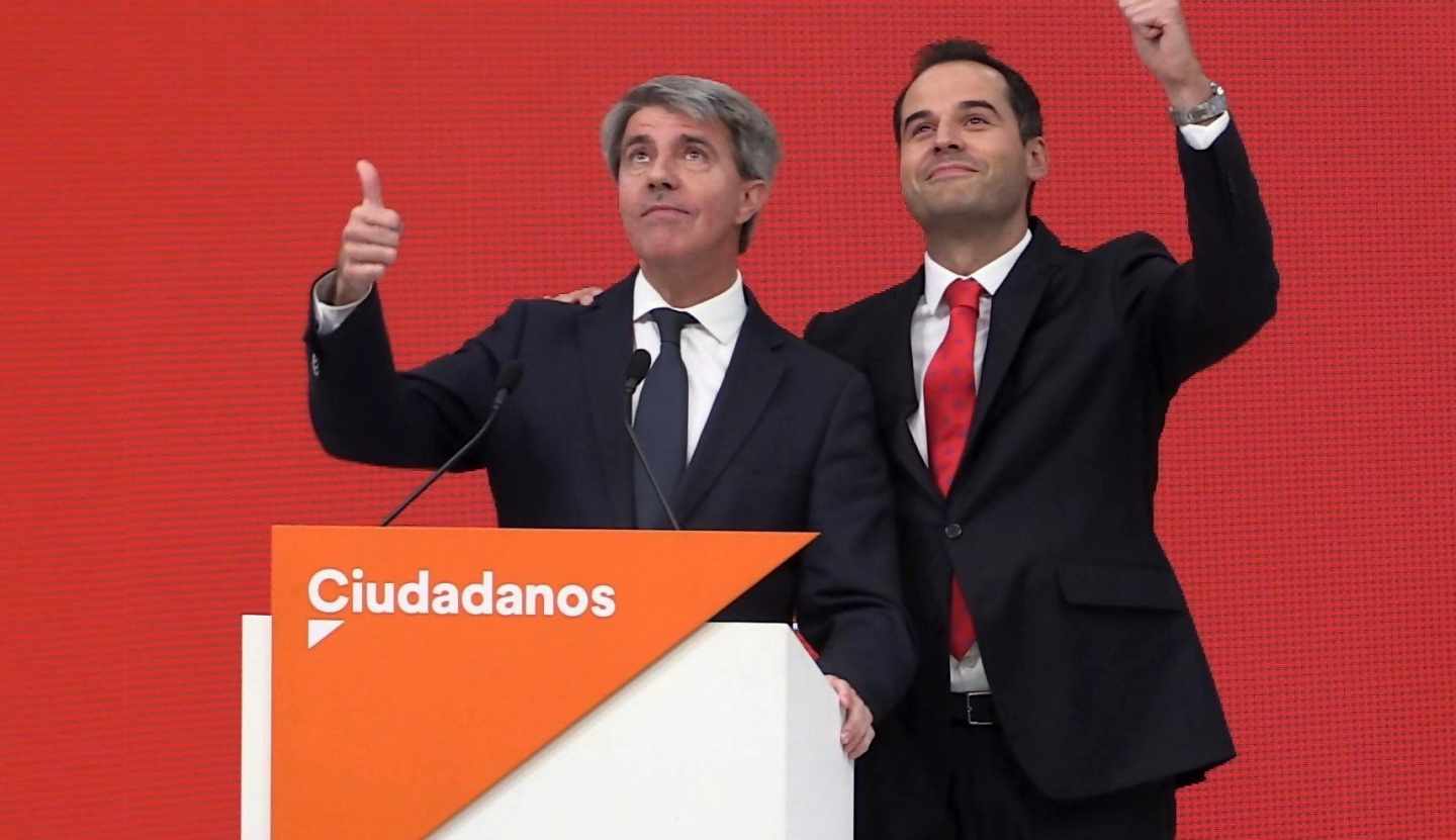 Ángel Garrido e Ignacio Aguado durante el acto de anuncio de su fichaje