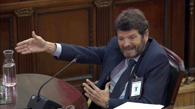 Imagen tomada de la señal institucional de Tribunal Supremo, del exdirector de los Mossos Albert Batlle Imagen tomada de la señal institucional de Tribunal Supremo del exdirector de los Mossos Albert Batlle