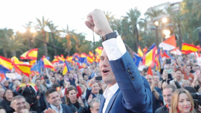 El líder de Ciudadanos, Albert Rivera, en el acto final de campaña. El líder de Ciudadanos, Albert Rivera, en el acto final de campaña.