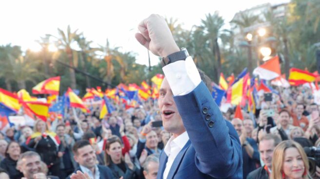 El líder de Ciudadanos, Albert Rivera, en el acto final de campaña.