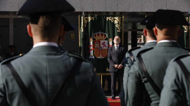 La Guardia Civil rectifica y anula la palabra 'javaque' del examen de ortografía El director general de la Guardia Civil, Félix Azón, en un acto oficial.