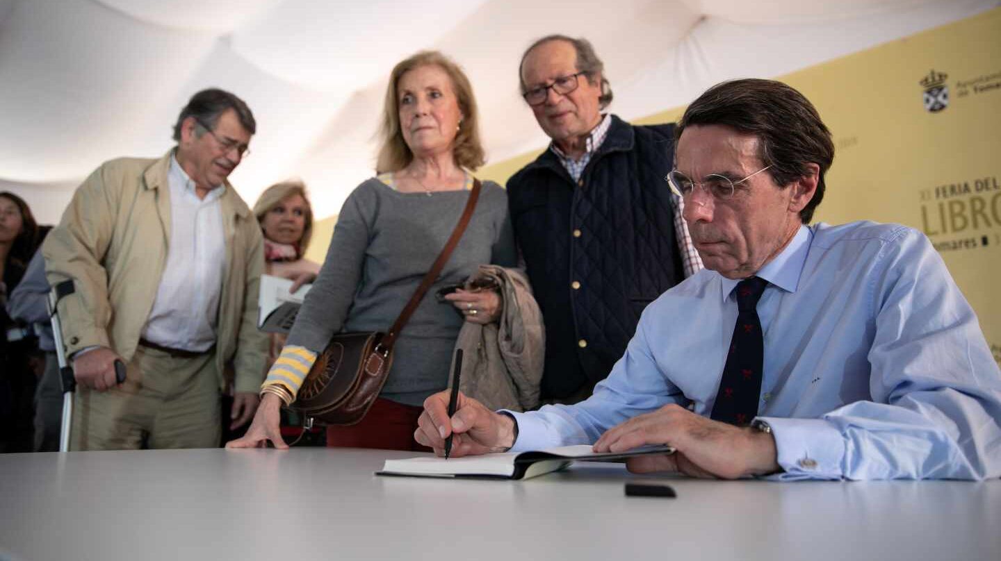 José María Aznar en la presentación de su libro 'El futuro es hoy'.
