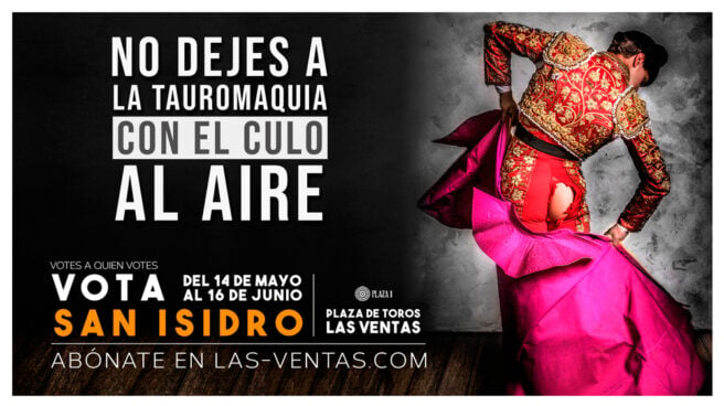 Cartel distribuido por Las Ventas para promocionar las fiestas de San Isidro