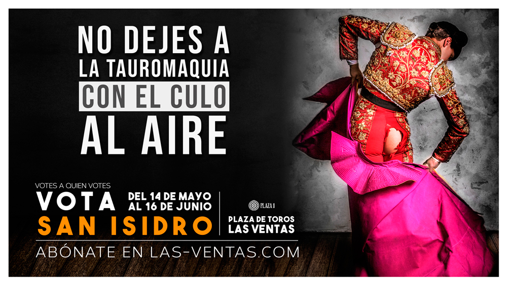 Cartel distribuido por Las Ventas para promocionar las fiestas de San Isidro