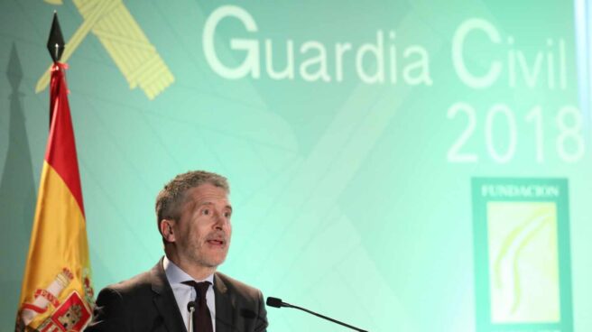 El ministro del Interior, Fernando Grande-Marlaska, en un acto de la Guardia Civil.