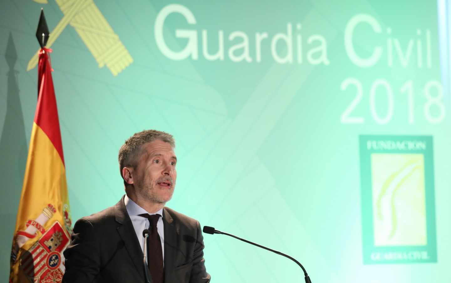 El ministro del Interior, Fernando Grande-Marlaska, en un acto de la Guardia Civil.