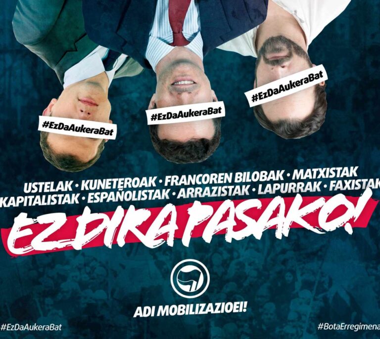 La izquierda abertzale llama a movilizarse contra los mítines de Vox, Cs y PP en Euskadi