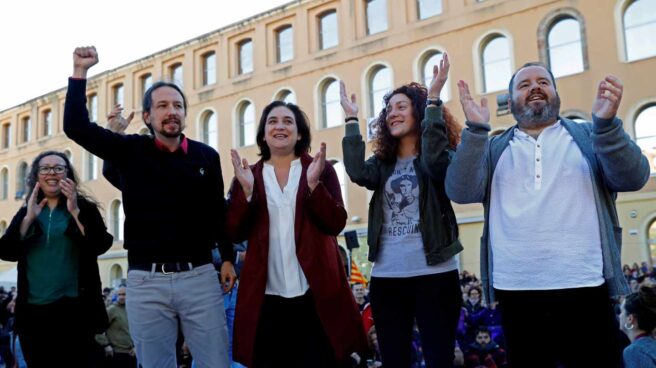 Iglesias apela al votante del PSC, ERC y la CUP para ganar por tercera vez en Cataluña