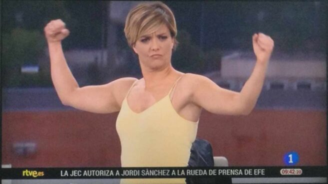 María Casado, en un lapsus en TVE