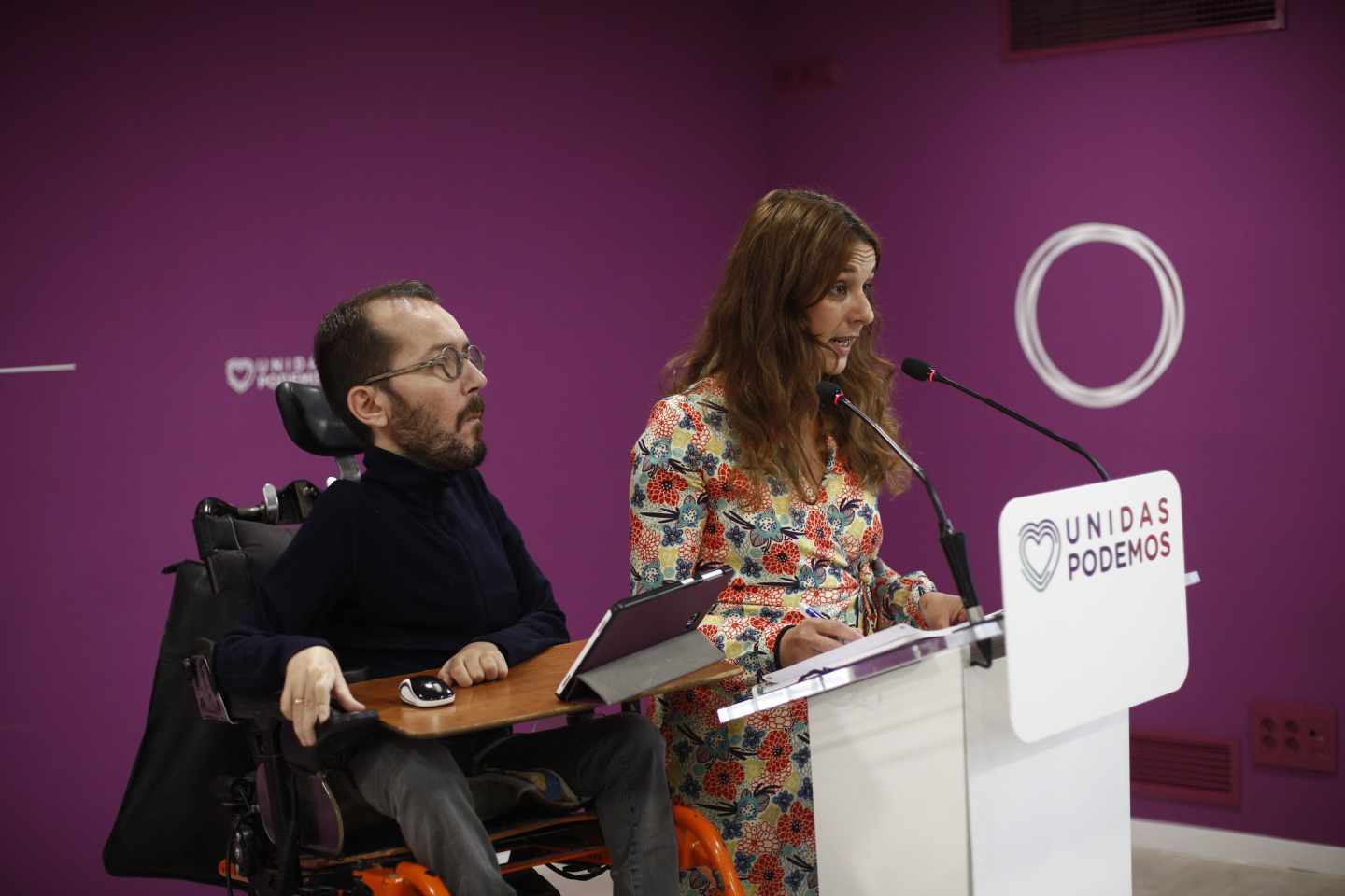 Pablo Echenique y Noelia Vera