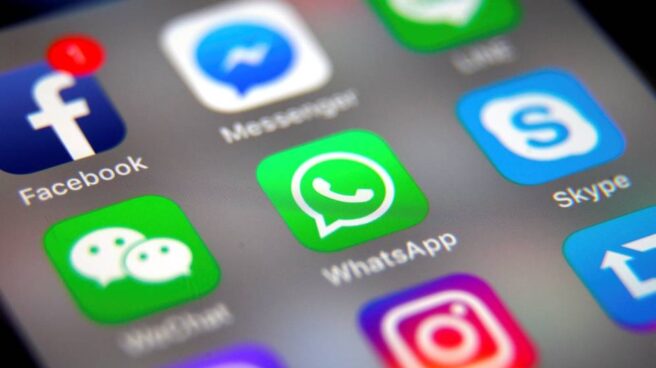 Aplicaciones de Whatsapp, Facebook e Instagram.