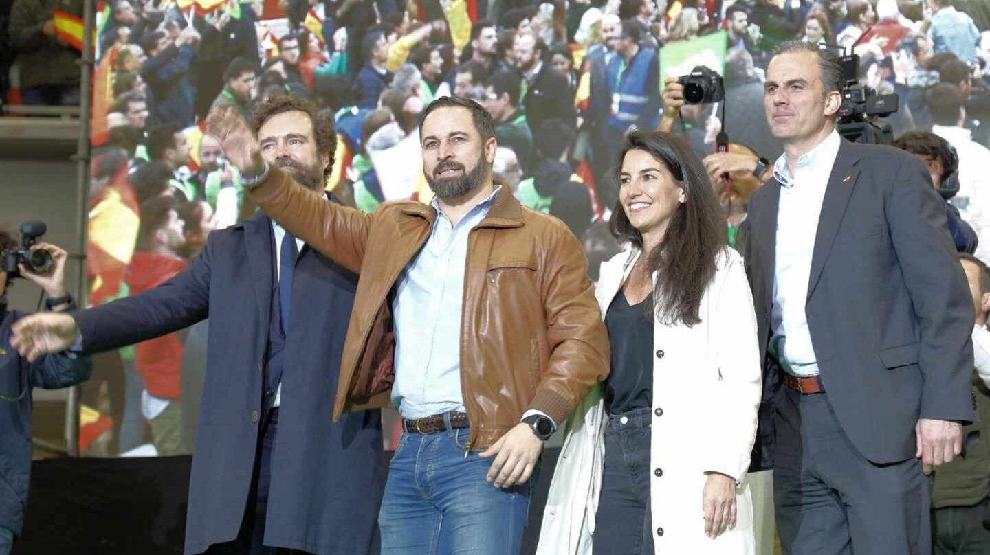 El equipo de Vox, en Las Rozas.