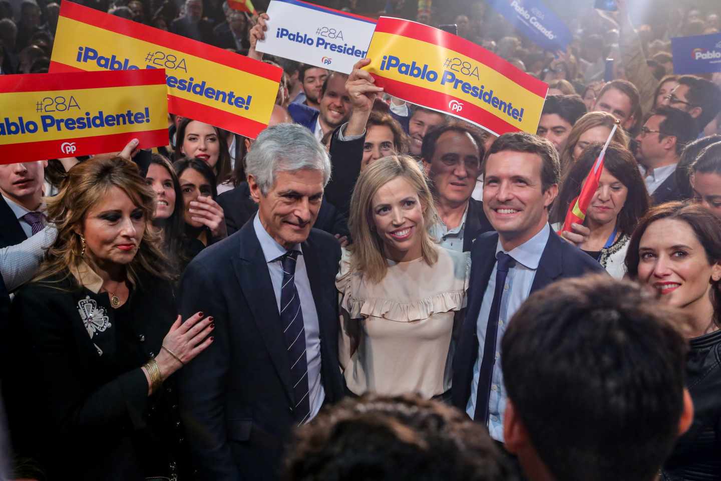 Pablo Casado, en el arranque de la campaña electoral.