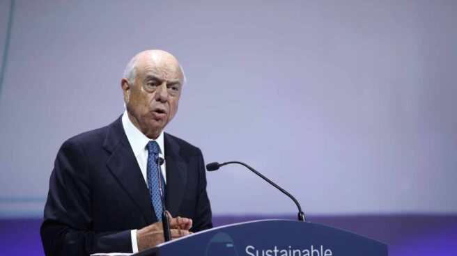 Francisco González, expresidente de BBVA, en la Conferencia BBVA Sustainable Finance Forum, en 2018.