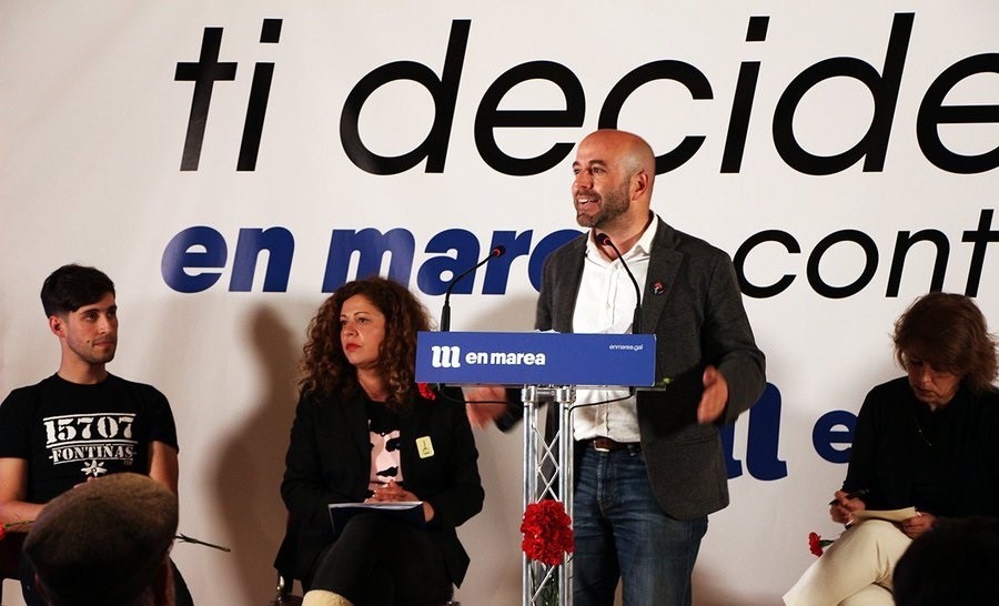 Luis Villares, durante su intervención.