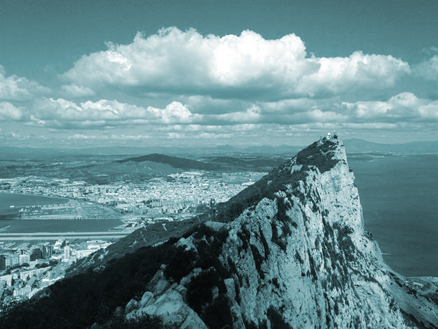 Panorámica del Peñón de Gibraltar.