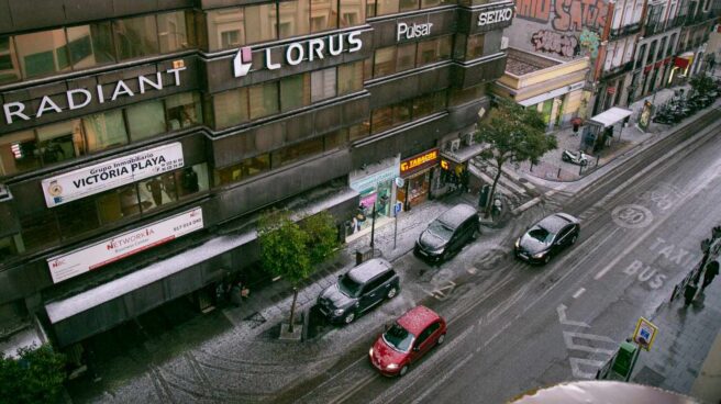 Así ha quedado el centro de Madrid tras una intensa granizada