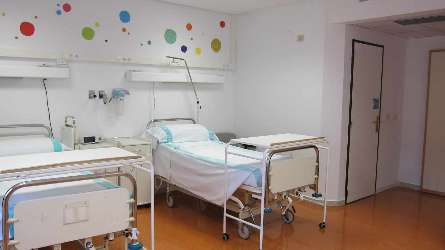 Habitación de un hospital infantil.