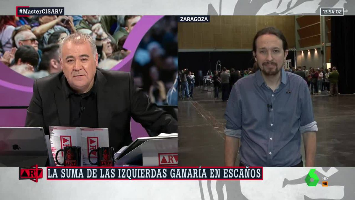Antonio Ferreras y Pablo Iglesias, en 'Al Rojo Vivo'.