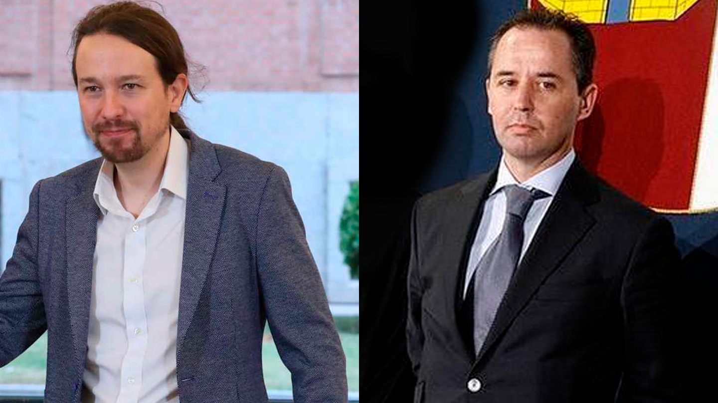 El líder de Podemos, Pablo Iglesias, y el hoy comisario Andrés Gómez Gordo.