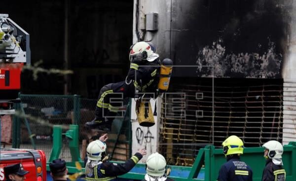 Bomberos en San Sebastián.