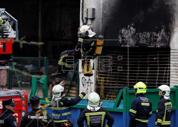 Bomberos en San Sebastián.